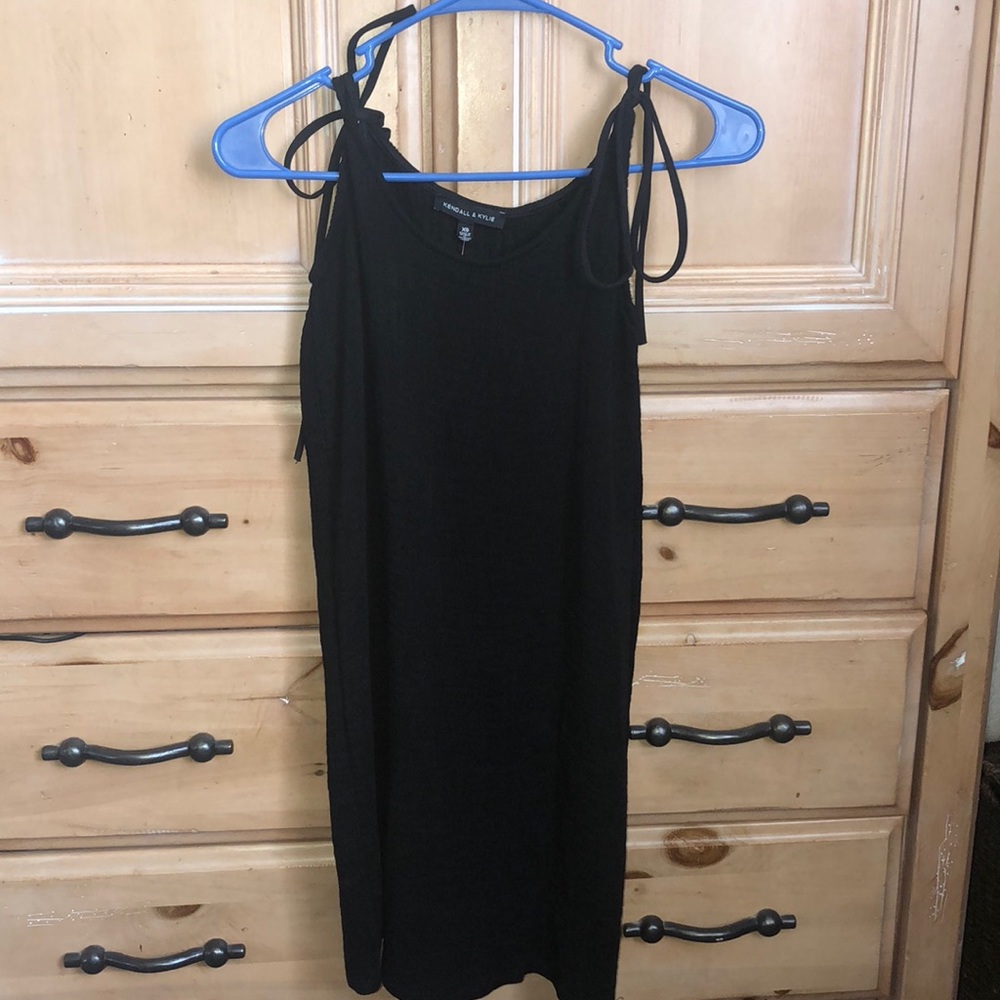 Kendall & Kylie black tight mini dress